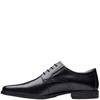 CLARKS  MENS  SHOE - BLACK LEATHER